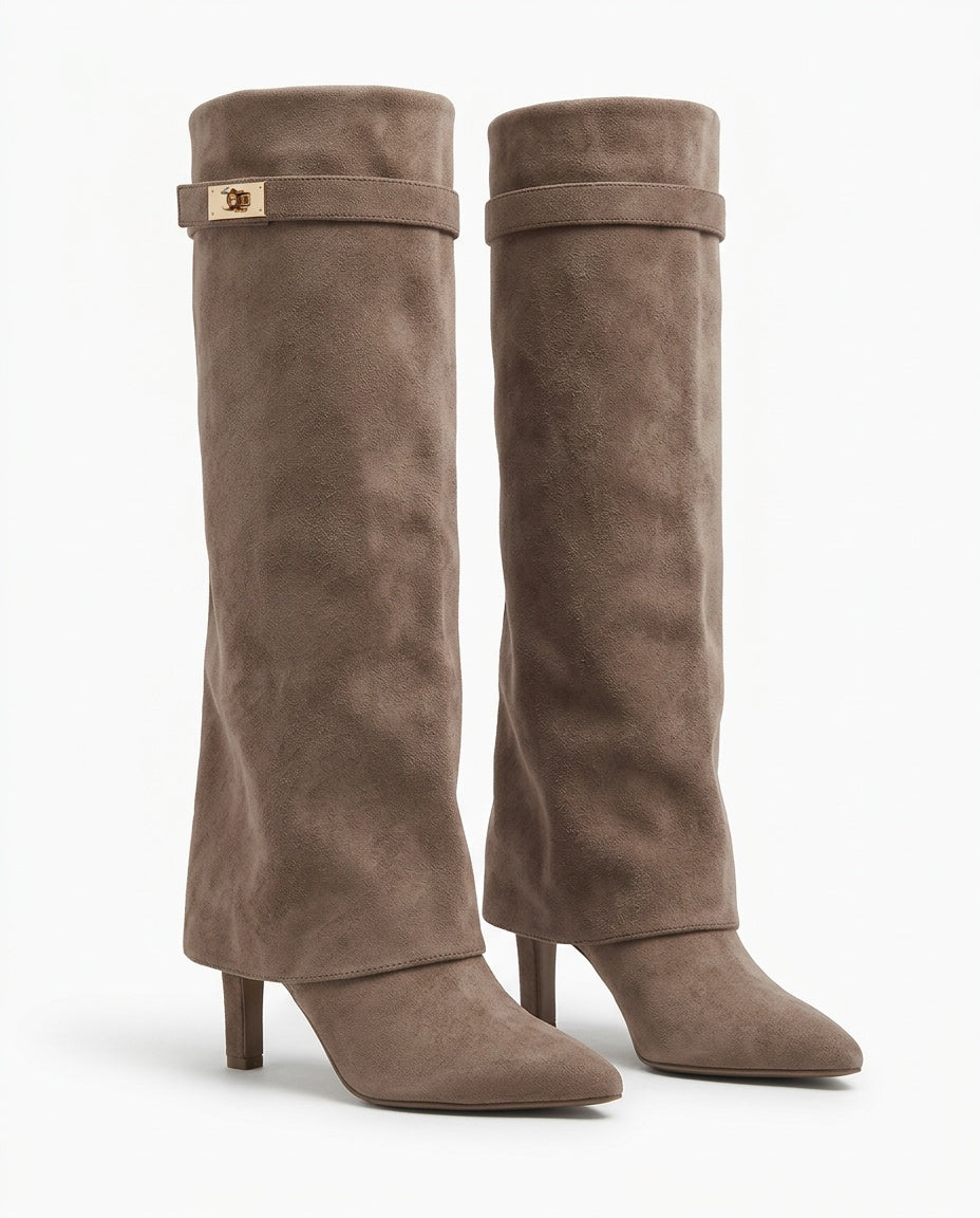Rivage Faltstiefel Taupe Paar